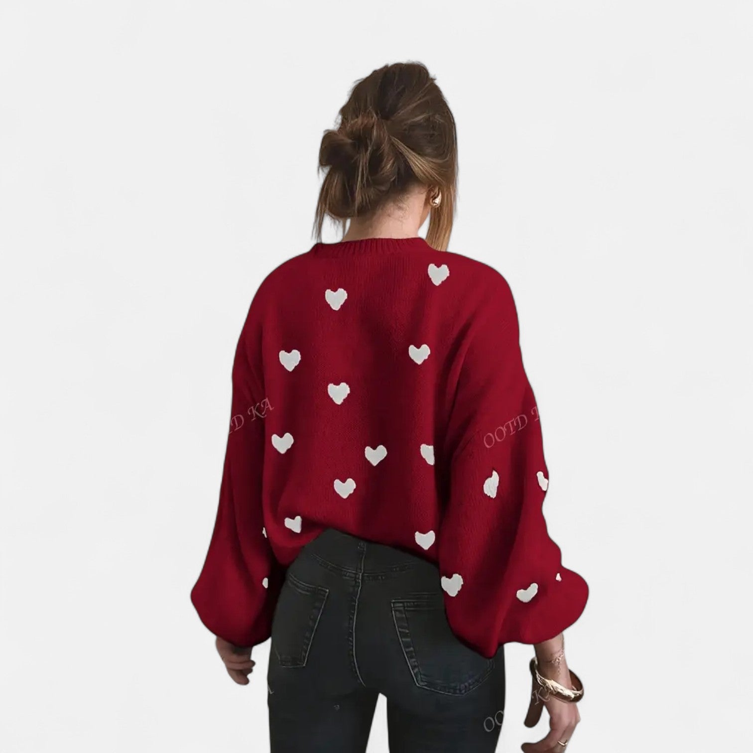 Isla Hearts Sweter wełniany