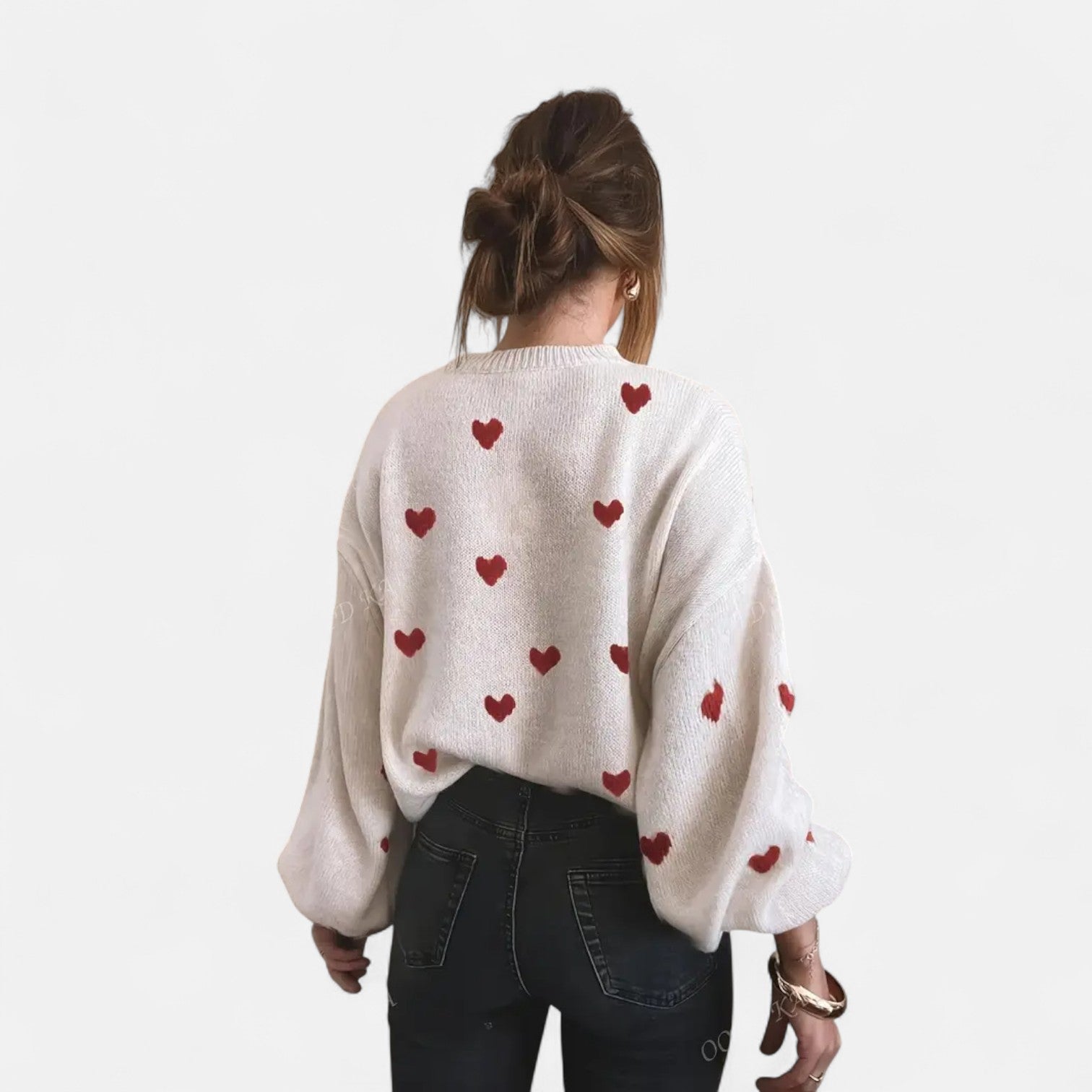 Isla Hearts Sweter wełniany