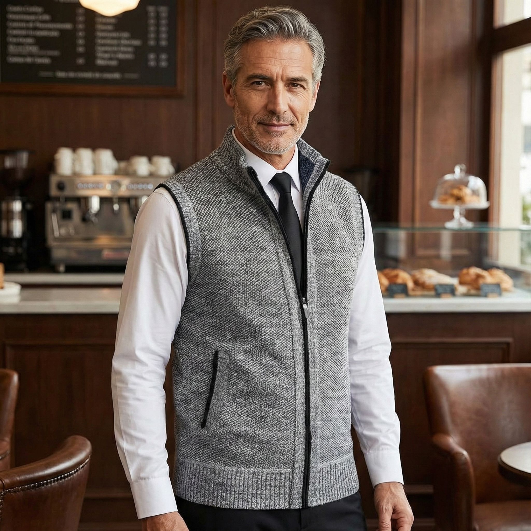 Stylowa Kamizelka z Pełnym Zamkiem – Rivani