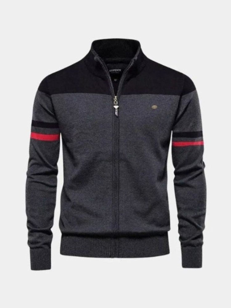 Anders™ | Kardigan z dzianiny z zamkiem błyskawicznym