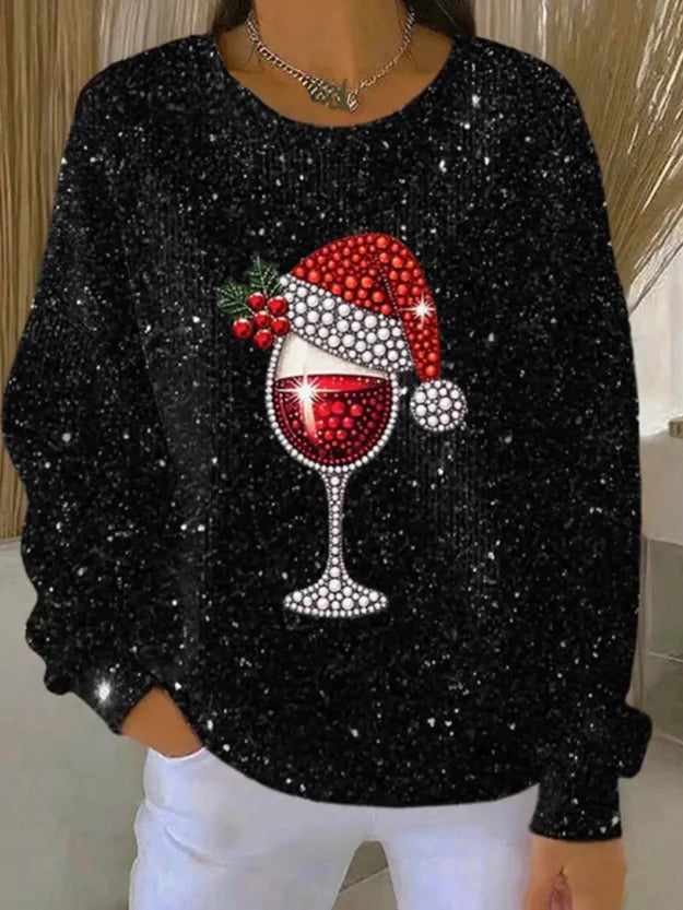 Sweter Santa Wine Glow