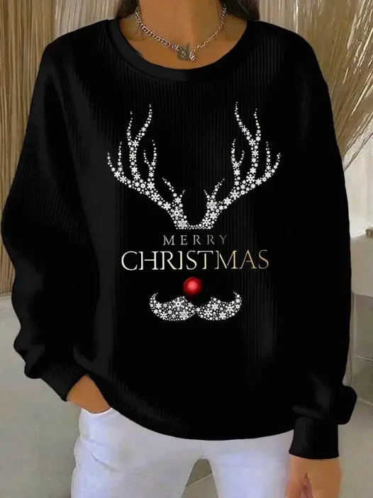 Sparkle Reindeer Sweter