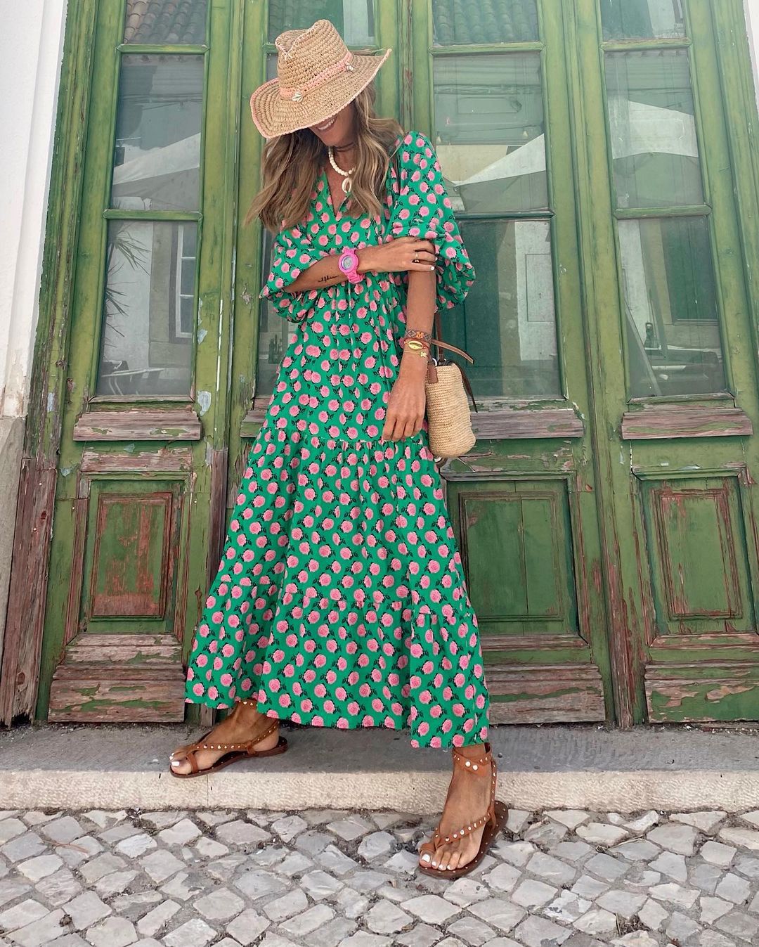 MAGDALENA | Boho Maxi Sukienka