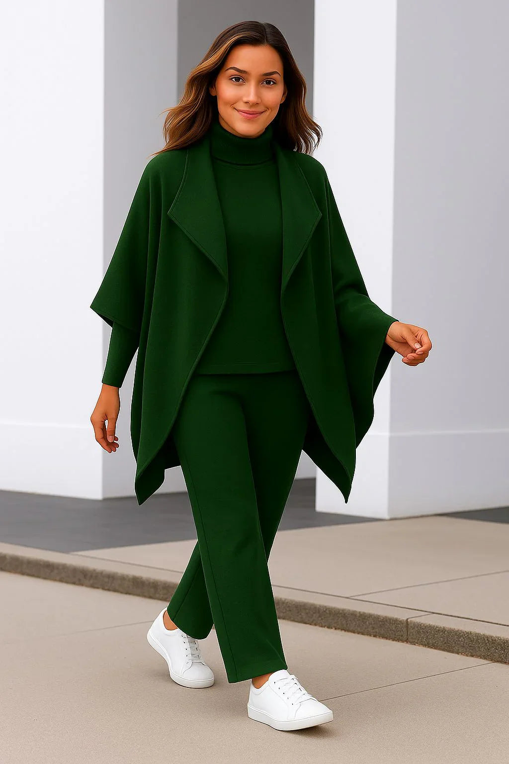 Mella - Komplet kardigan, bluzka i spodnie