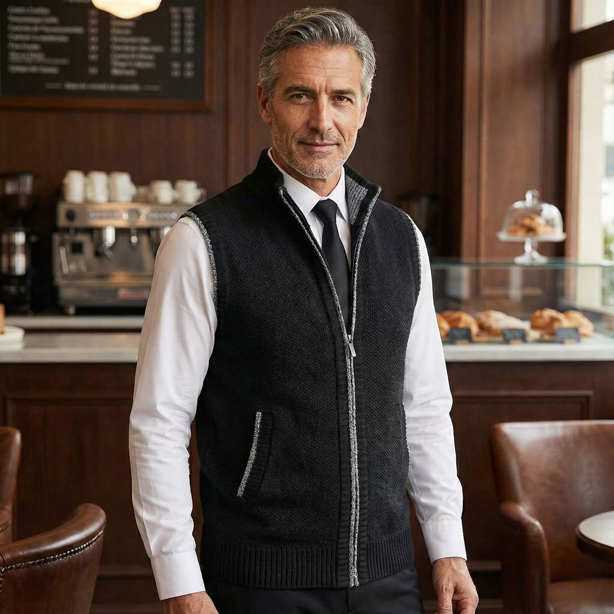 Stylowa Kamizelka z Pełnym Zamkiem – Rivani